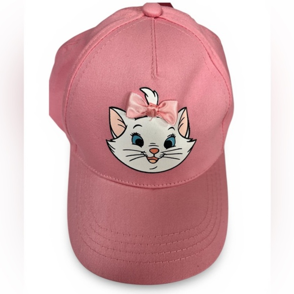 Disney The Aristocats Marie Baseball Cap Pink Adjustable Snapback Bow
